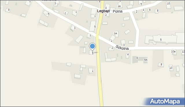 Legbąd, Chudzińskiego Stanisława, ks., 3, mapa Legbąd