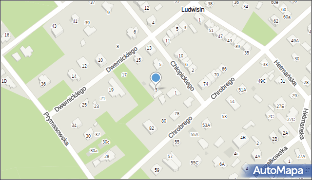 Legionowo, Chłopickiego Józefa, gen., 3, mapa Legionowo