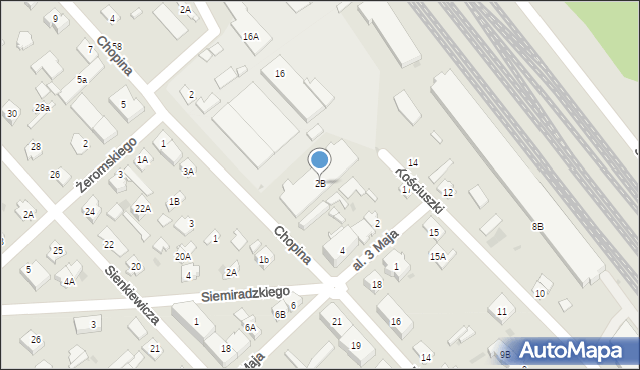 Legionowo, Chopina Fryderyka, 2B, mapa Legionowo