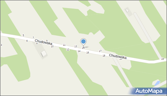 Leopoldów, Chudowska, 15, mapa Leopoldów