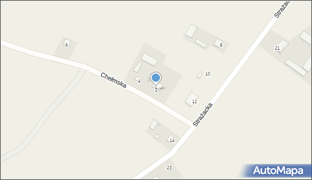 Leszczany, Chełmska, 2, mapa Leszczany