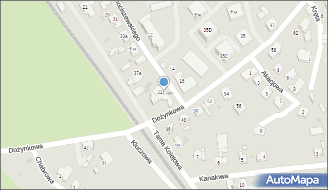 Leszno, Chociszewskiego Józefa, 43, mapa Leszno