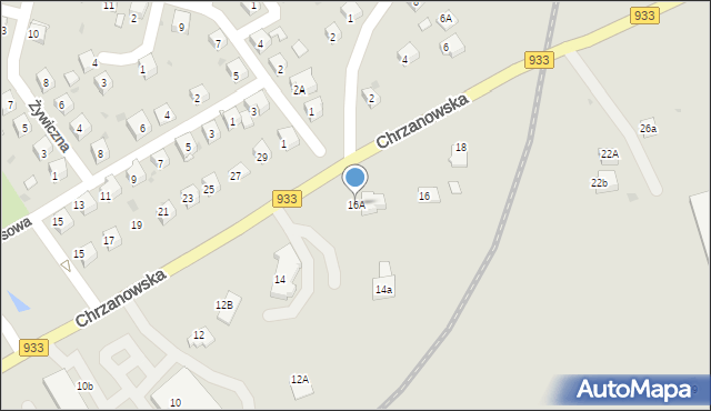 Libiąż, Chrzanowska, 16A, mapa Libiąż