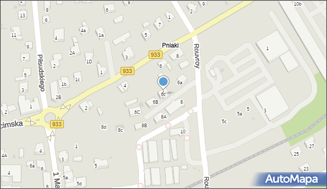 Libiąż, Chrzanowska, 6c, mapa Libiąż