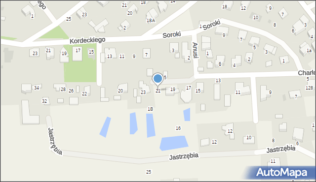 Lipków, Charłampa, 21, mapa Lipków