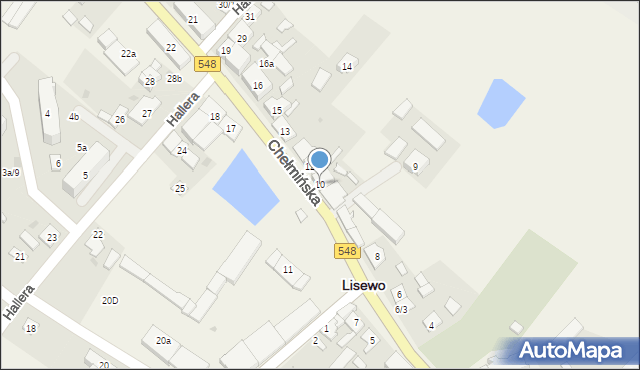 Lisewo, Chełmińska, 10, mapa Lisewo