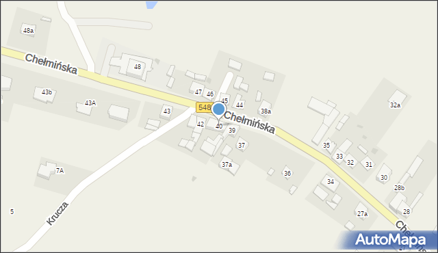 Lisewo, Chełmińska, 40, mapa Lisewo