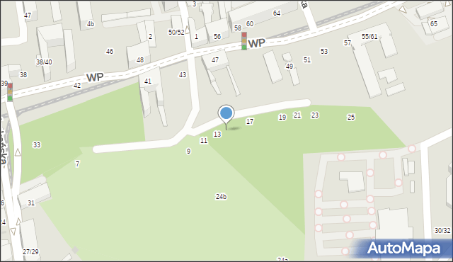 Łódź, Chłodna, 15, mapa Łodzi