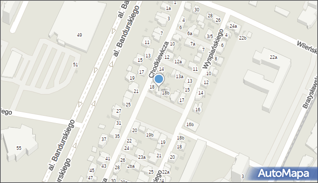 Łódź, Chodkiewicza Jana Karola, hetm., 18a, mapa Łodzi