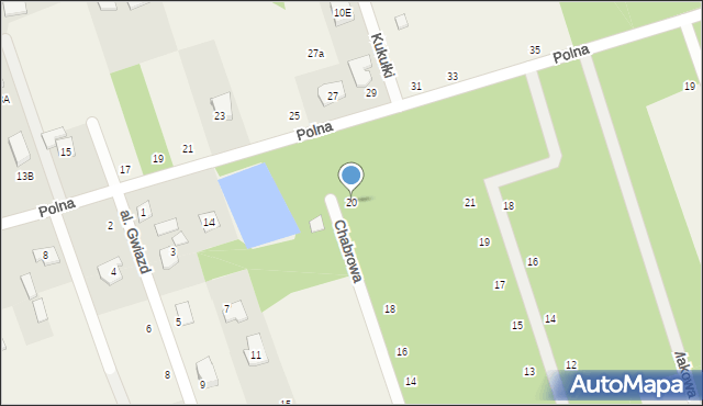 Łoś, Chabrowa, 20, mapa Łoś