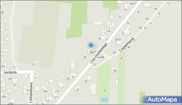 Łowicz, Chełmońskiego Józefa, 35a, mapa Łowicza