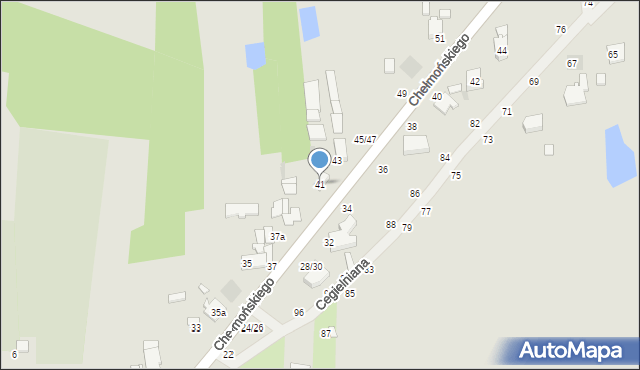 Łowicz, Chełmońskiego Józefa, 41, mapa Łowicza