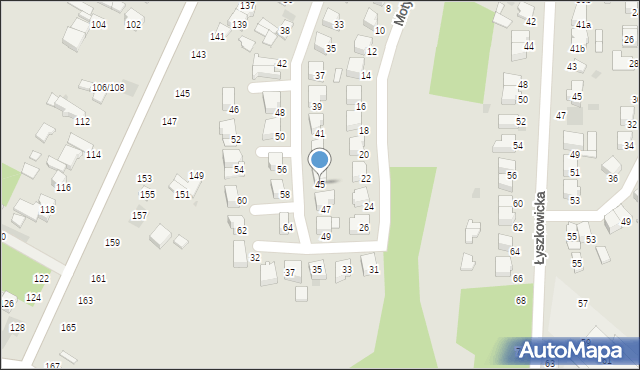 Łowicz, Chmielińskiej Anieli, 45, mapa Łowicza