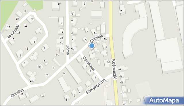 Lubań, Chopina Fryderyka, 1, mapa Lubań