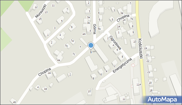 Lubań, Chopina Fryderyka, 6, mapa Lubań