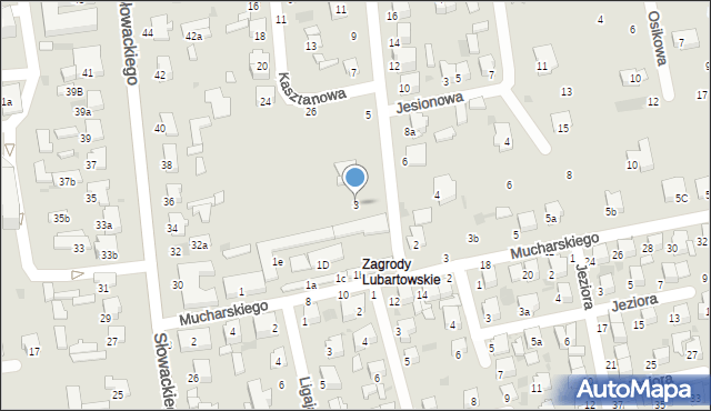 Lubartów, Chmielna, 3, mapa Lubartów