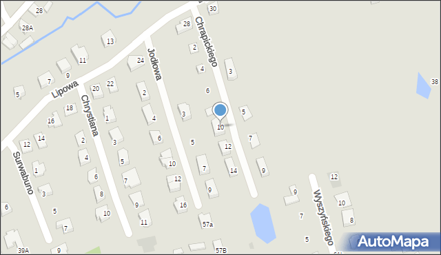 Lubawa, Chrapickiego Mikołaja, bp., 10, mapa Lubawa