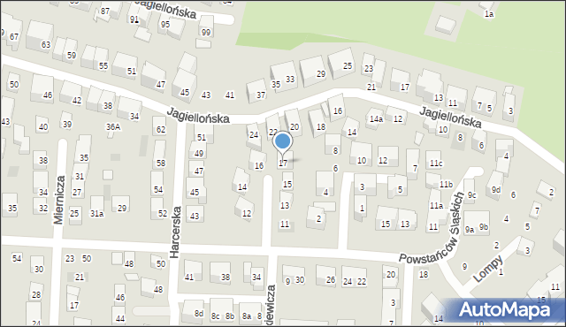 Lublin, Chodkiewicza Jana Karola, hetm., 17, mapa Lublina