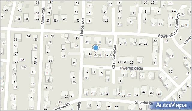 Lublin, Chodkiewicza Jana Karola, hetm., 8c, mapa Lublina