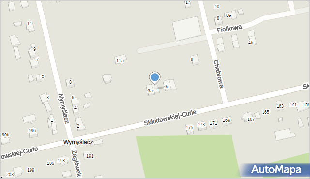 Lubliniec, Chabrowa, 3b, mapa Lubliniec