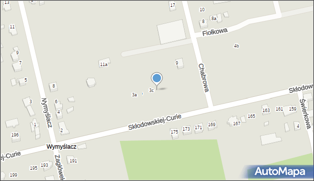 Lubliniec, Chabrowa, 3d, mapa Lubliniec
