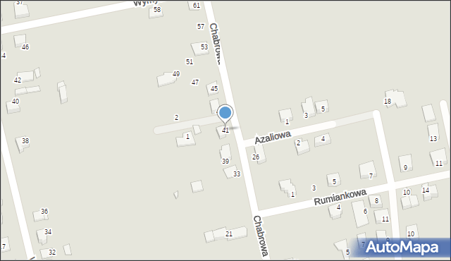Lubliniec, Chabrowa, 41, mapa Lubliniec