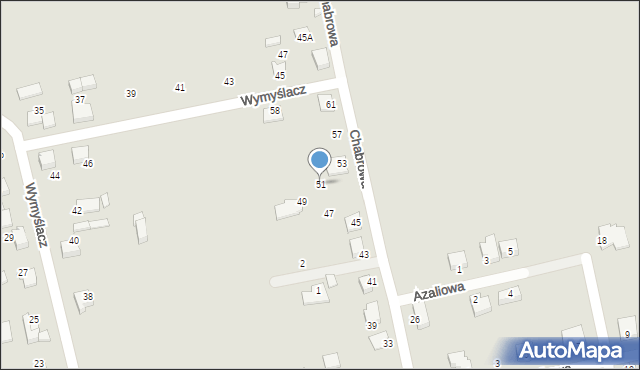Lubliniec, Chabrowa, 51, mapa Lubliniec