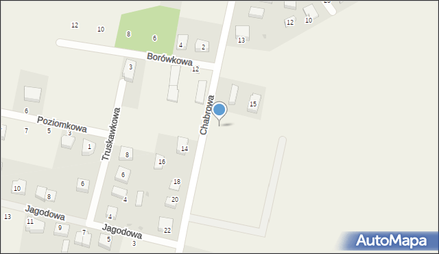 Luzino, Chabrowa, 17a, mapa Luzino
