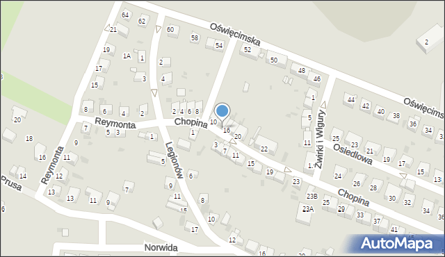 Lwówek Śląski, Chopina Fryderyka, 14, mapa Lwówek Śląski