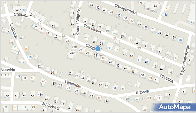 Lwówek Śląski, Chopina Fryderyka, 35, mapa Lwówek Śląski