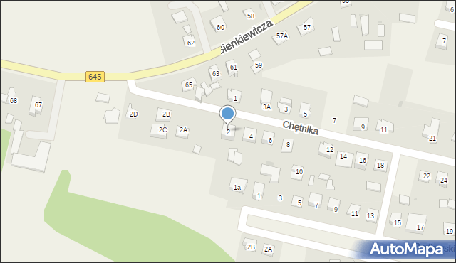 Łyse, Chętnika Adama, 2, mapa Łyse