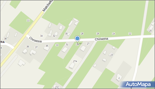 Makówka, Chmielna, 29, mapa Makówka
