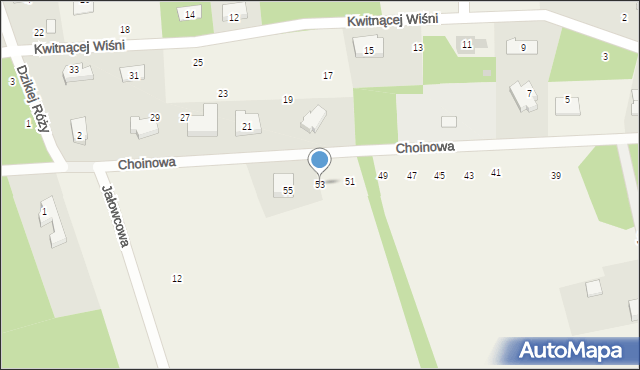 Makówka, Choinowa, 53, mapa Makówka