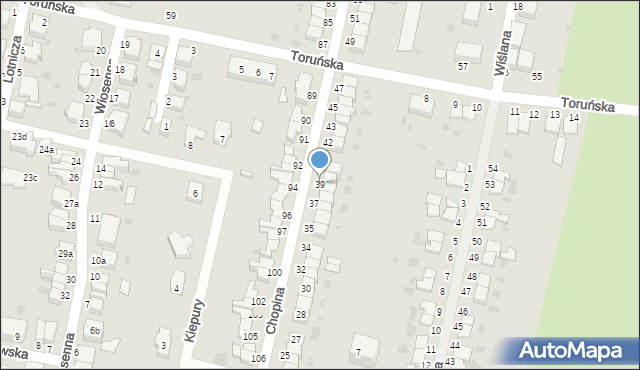 Malbork, Chopina Fryderyka, 39, mapa Malborka