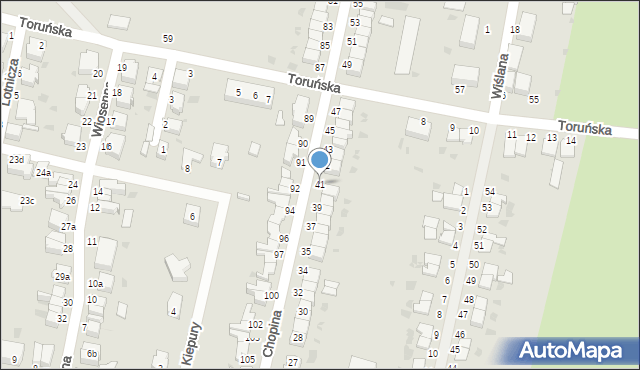 Malbork, Chopina Fryderyka, 41, mapa Malborka