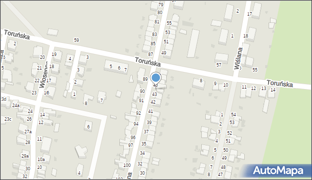 Malbork, Chopina Fryderyka, 44, mapa Malborka