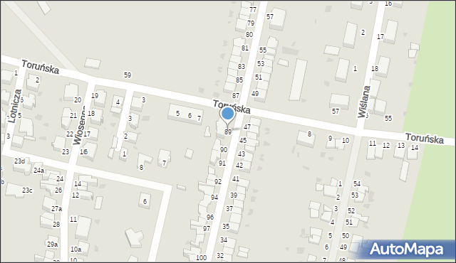 Malbork, Chopina Fryderyka, 89, mapa Malborka