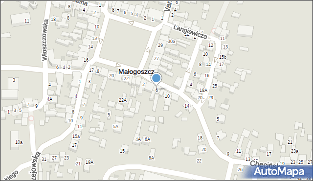 Małogoszcz, Chęcińska, 6, mapa Małogoszcz