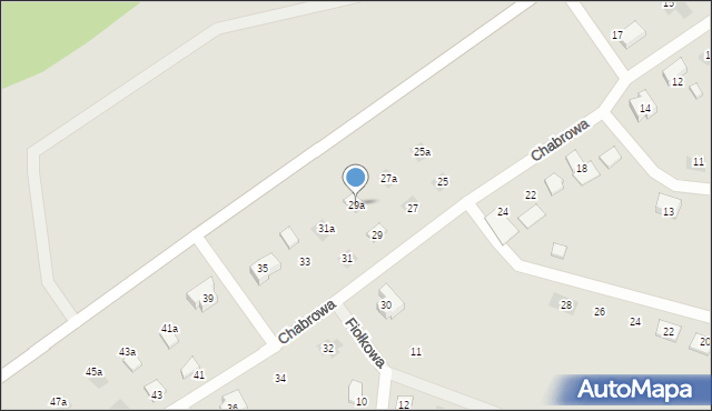 Małomice, Chabrowa, 29a, mapa Małomice