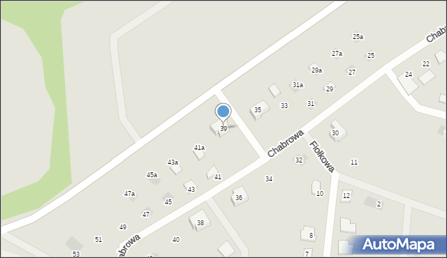 Małomice, Chabrowa, 39, mapa Małomice