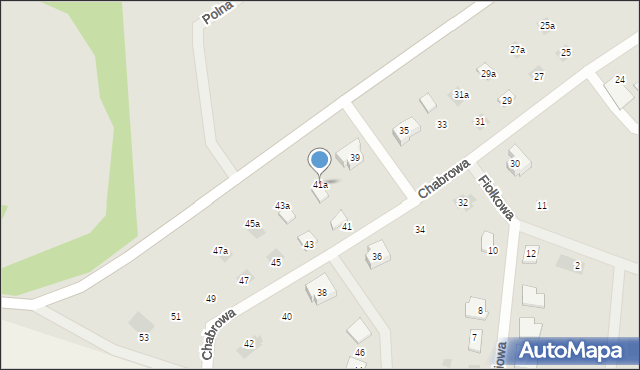 Małomice, Chabrowa, 41a, mapa Małomice