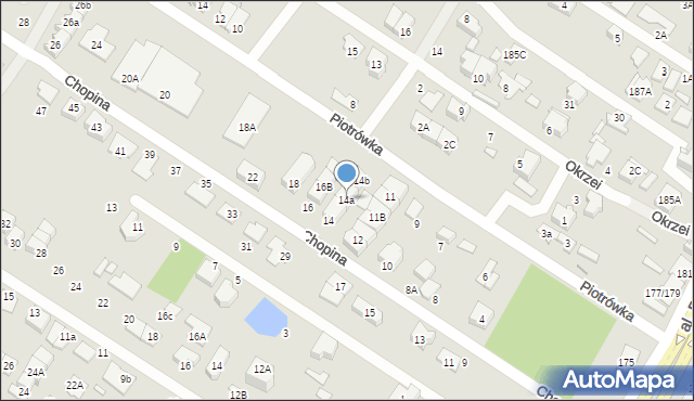 Marki, Chopina Fryderyka, 14a, mapa Marki