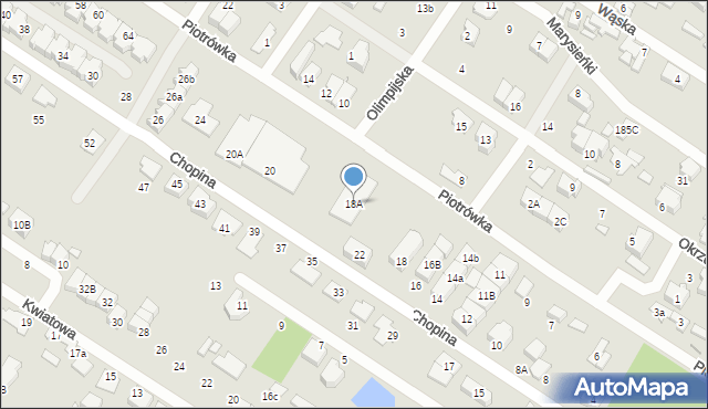 Marki, Chopina Fryderyka, 18A, mapa Marki