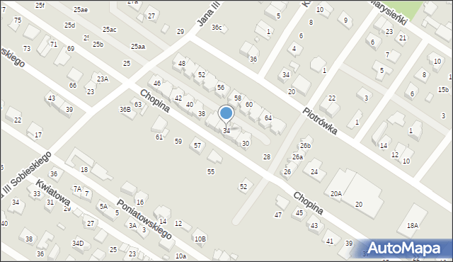 Marki, Chopina Fryderyka, 34, mapa Marki
