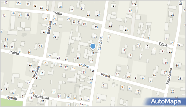 Markuszów, Chopina Fryderyka, 19, mapa Markuszów