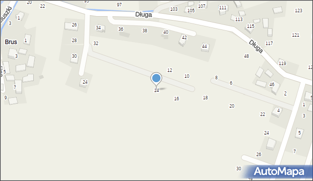 Masłomiąca, Choinkowa, 14, mapa Masłomiąca