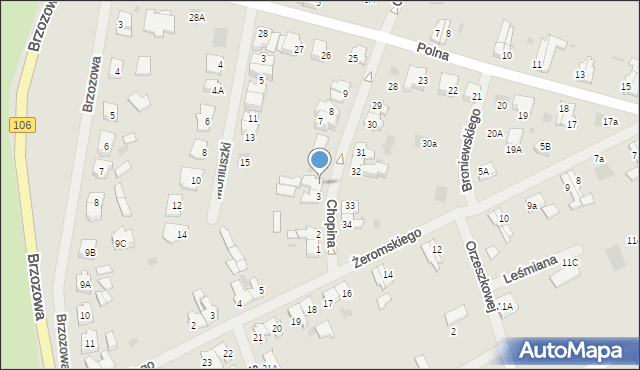 Maszewo, Chopina Fryderyka, 4, mapa Maszewo