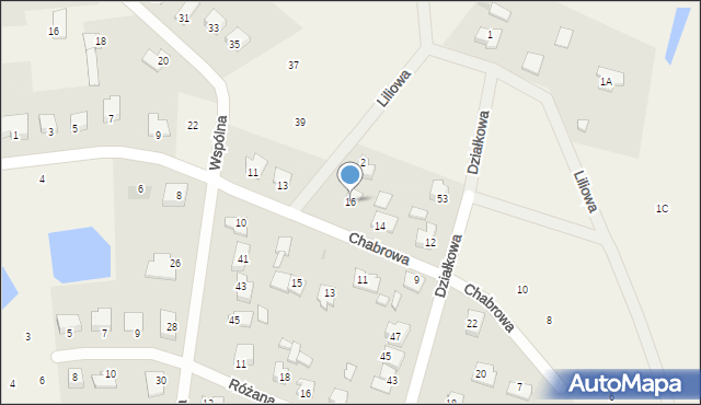 Maszewo Duże, Chabrowa, 16, mapa Maszewo Duże