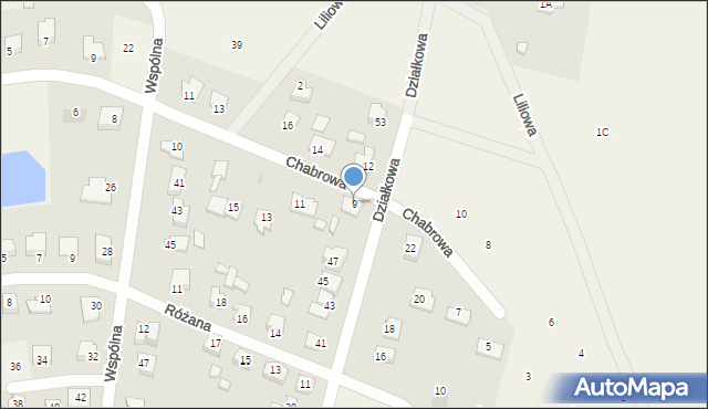 Maszewo Duże, Chabrowa, 9, mapa Maszewo Duże