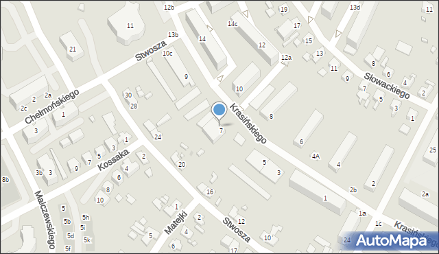 Międzyrzecz, Chełmońskiego Józefa, 2b, mapa Międzyrzecz